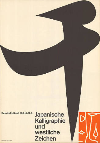 Japanische Kalligraphie und westliche Zeichen, Kunsthalle Basel