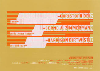 Christoph Delz; Bernd A. Zimmermann; Harrison Birtwistle, Ensemble Phoenix