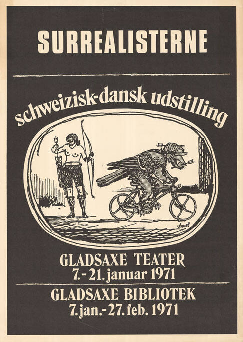 Surrealisterne, Schweizisk-Dansk Udstilling, Gladsaxe Teater, Gladsaxe Bibliotek
