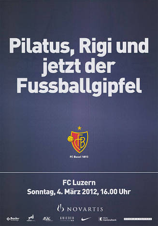 Pilatus, Rigi und jetzt der Fussballgipfel. FCB