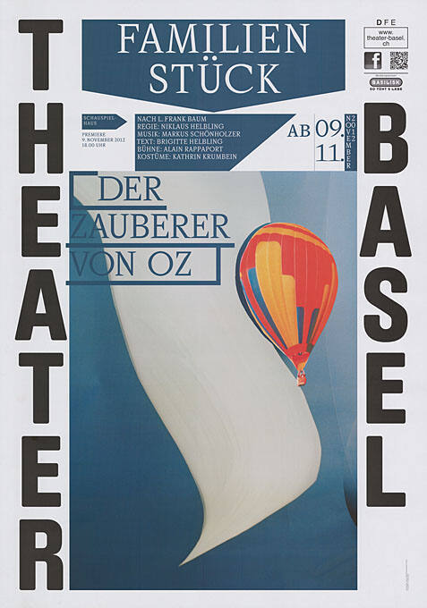 Der Zauberer von Oz, Familienstück, Theater Basel
