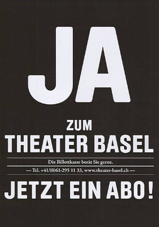 Ja zum Theater Basel, Jetzt ein Abo!