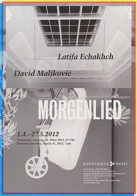 Latifa Echakhch, David Maljković, Morgenlied, Kunsthalle Basel