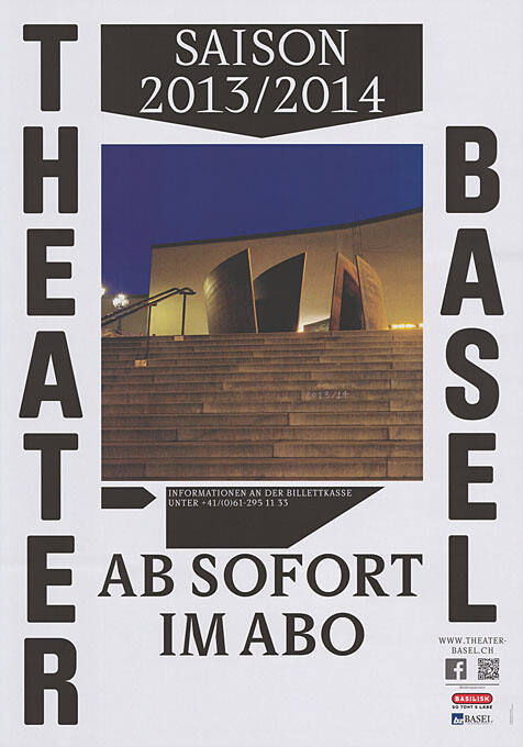 Theater Basel. Saison 2013/2014, Ab sofort im Abo