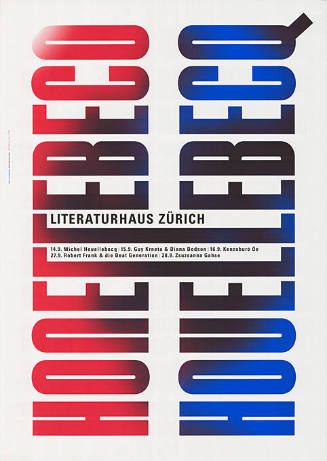 Houellebecq, Literaturhaus Zürich