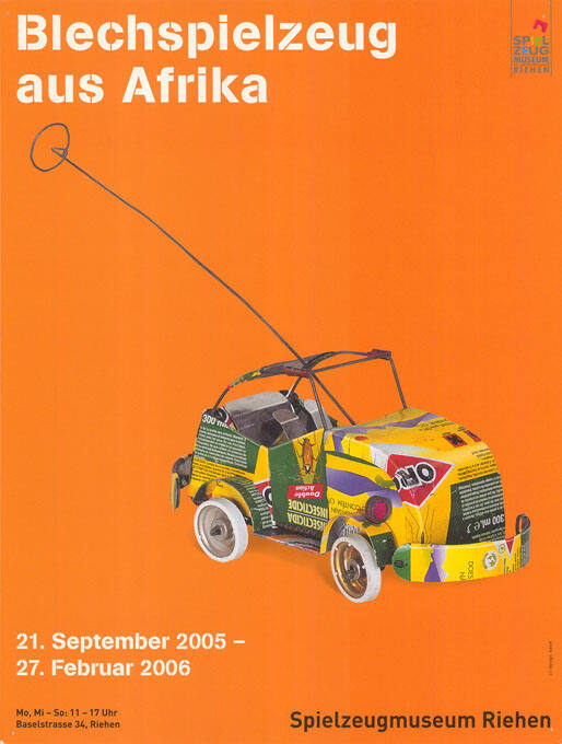 Blechspielzeug aus Afrika, Spielzeugmuseum Riehen
