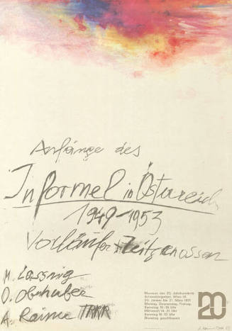 Anfänge des Informel in Österreich, 1949–1953, Museum des 20. Jahrhunderts, Wien