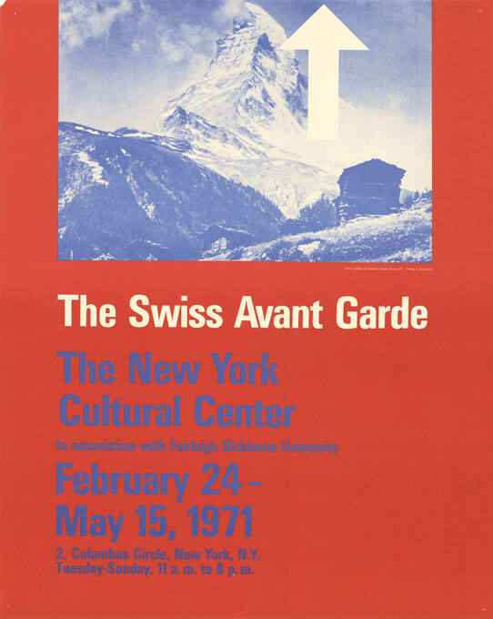 The Swiss Avant Garde, The New York Cultural Center
