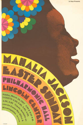 Mahalia Jackson, Easter Sunday, Philharmonic Hall, Lincoln Center