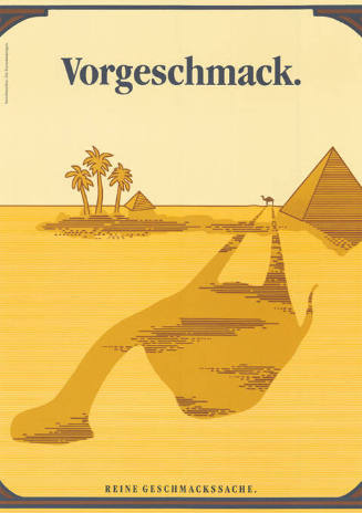 Vorgeschmack. Reine Geschmackssache.