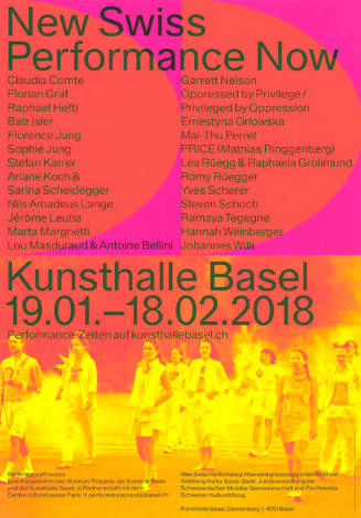 New Swiss Performance Now, Kunsthalle Basel