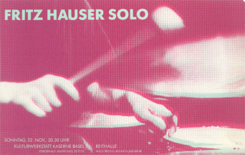 Fritz Hauser Solo, Kulturwerkstatt Kaserne