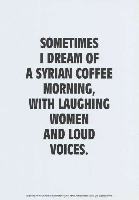 Sometimes I dream of a Syrian coffee morning […]