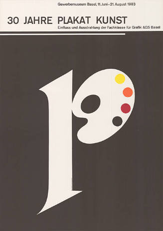 30 Jahre Plakatkunst, Einfluss und Ausstrahlung der Fachklasse für Grafik AGS Basel, Gewerbemuseum Basel