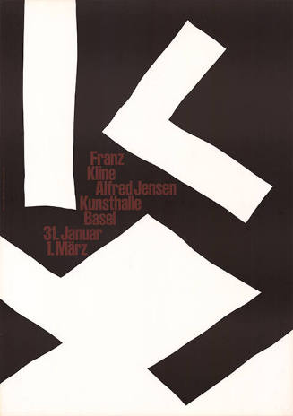 Franz Kline, Alfred Jensen, Kunsthalle Basel