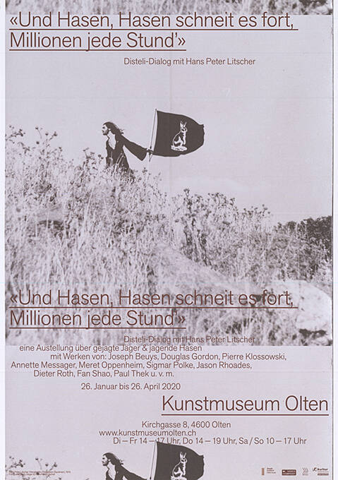 «Und Hasen, Hasen schneit es fort, Millionen jede Stund’», Disteli-Dialog mit Hans Peter Litscher, Kunstmuseum Olten