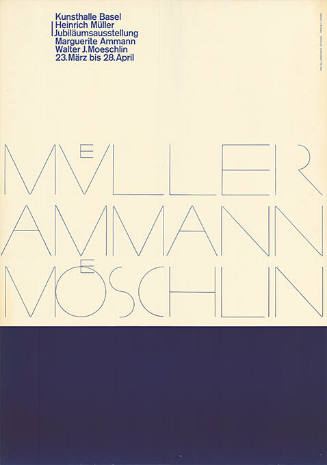 Mueller, Ammann, Moeschlin, Kunsthalle Basel