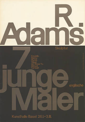 R. Adams, 7 junge englische Maler, Kunsthalle Basel