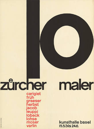 10 Zürcher Maler, Kunsthalle Basel
