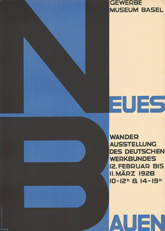 Neues Bauen, Wanderausstellung des Deutschen Werkbundes, Gewerbemuseum Basel