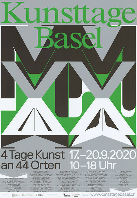 Kunsttage Basel MMXX, 4 Tage Kunst an 44 Orten