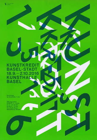 Kunstkredit Basel-Stadt, 2015/2016, Kunsthalle Basel