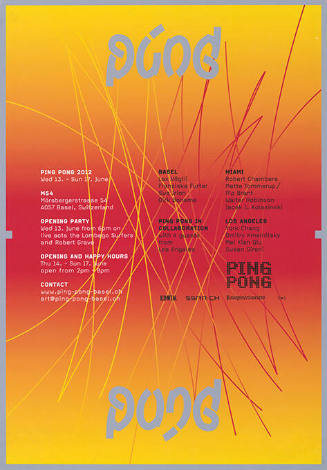 Ping Pong 2012, Projektraum M54