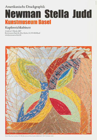 Amerikanische Druckgraphik, Newman, Stella, Judd, Kunstmuseum Basel, Kupferstichkabinett