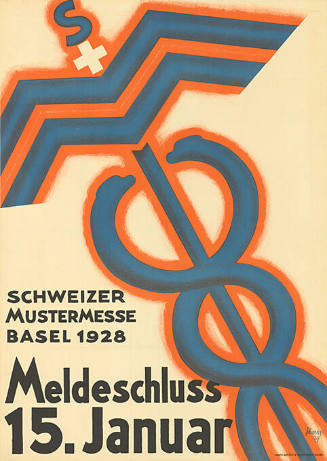 Schweizer Mustermesse, Basel 1928, Meldeschluss 15. Januar
