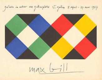 Max Bill, Galerie im Erker am Gallusplatz, St. Gallen