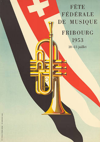 Fête Fédérale de musique, Fribourg, 1953