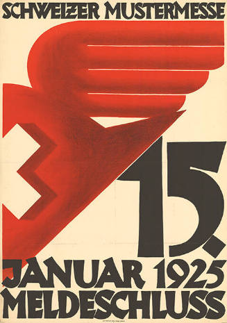 Schweizer Mustermesse, 15. Januar 1925, Meldeschluss