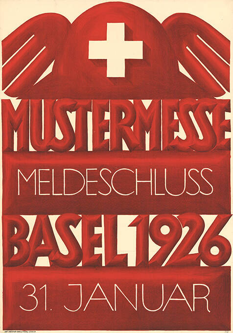Mustermesse, Basel 1926, Meldeschluss, 31. Januar
