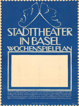 Stadttheater in Basel, Wochenspielplan