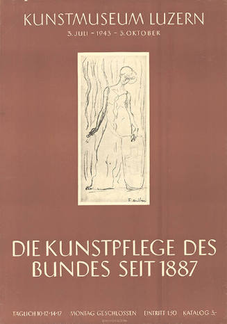 Die Kunstpflege des Bundes seit 1887, Kunstmuseum Luzern