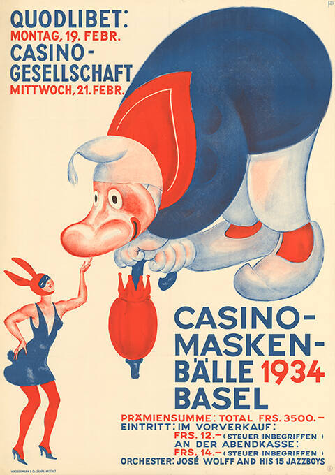 Casino-Maskenbälle, 1934, Basel