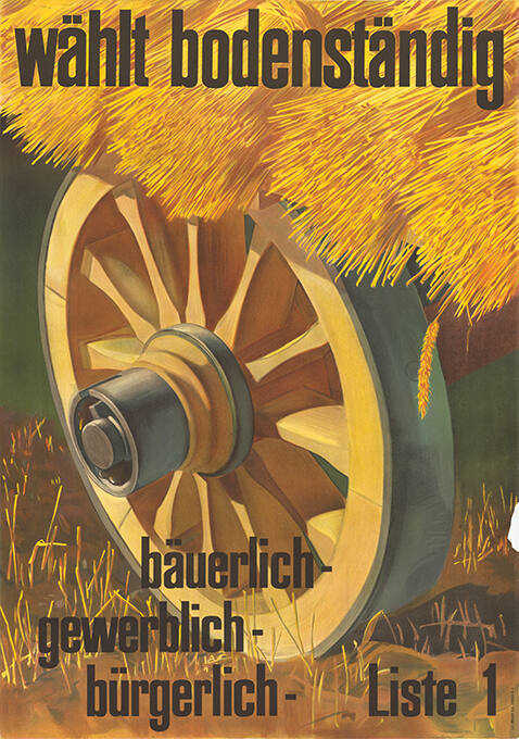 Wählt bodenständig, bäuerlich- gewerblich- bürgerlich-, Liste 1