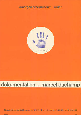 Dokumentation über Marcel Duchamp, Kunstgewerbemuseum Zürich