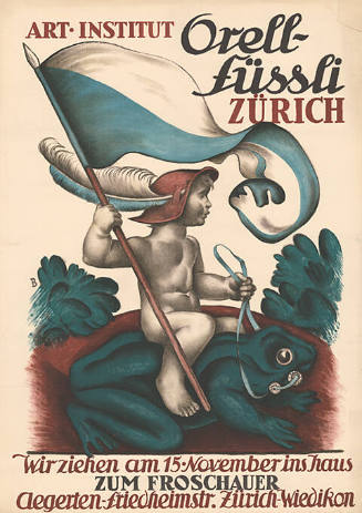 Art-Institut, Orell Füssli Zürich, wir ziehen am 15. November ins Haus Zum Froschauer, Aegerten-Friedheimstr., Zürich-Wiedikon