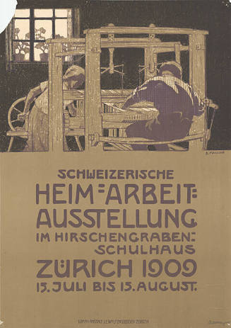 Schweizerische Heimarbeit, Ausstellung im Hirschengraben-Schulhaus, Zürich