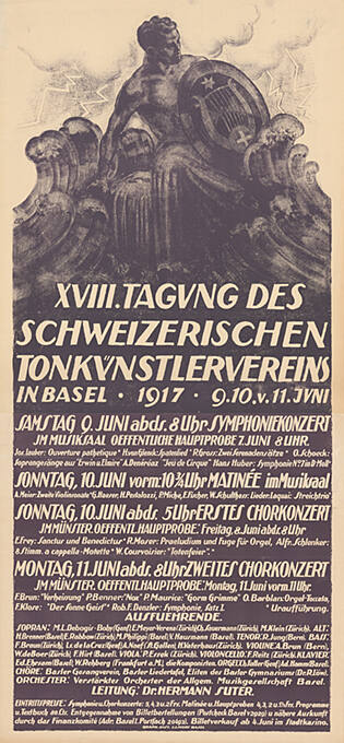 XVIII. Tagung des Schweizerischen Tonkünstlervereins in Basel
