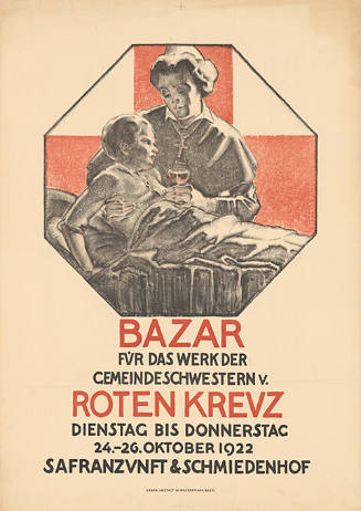 Bazar für das Werk der Gemeindeschwestern v. Roten Kreuz