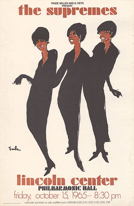 The Supremes, Lincoln Center, Philharmonic Hall, New York