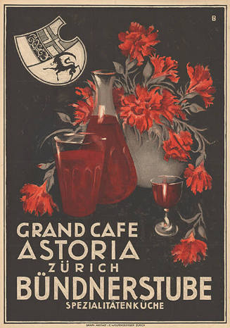 Grand Café Astoria Zürich, Bündnerstube, Spezialitätenküche