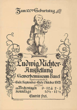 Zum 100ten Geburtstag, Ludwig Richter-Ausstellung im Gewerbemuseum Basel