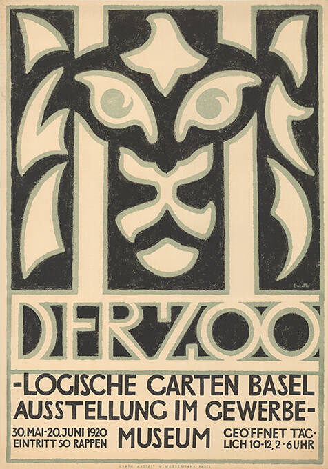 Der Zoo-logische Garten Basel, Gewerbemuseum Basel