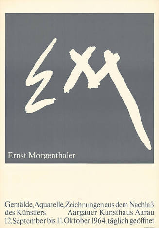 Ernst Morgenthaler, Aargauer Kunsthaus Aarau