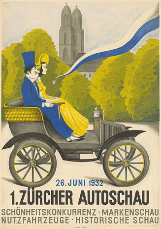 1. Zürcher Autoschau, Schönheitskonkurrenz, Markenschau, Nutzfahrzeuge, Historische Schau, 26. Juni 1932