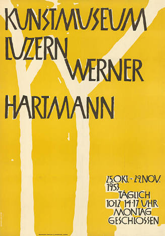 Werner Hartmann, Kunstmuseum Luzern