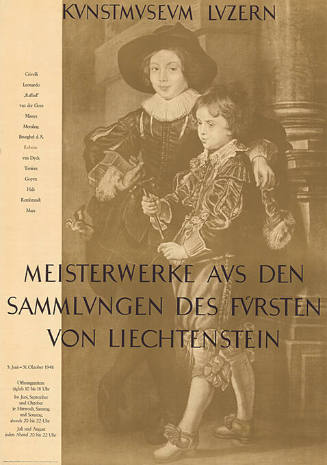 Meisterwerke aus den Sammlungen des Fürsten von Liechtenstein, Kunstmuseum Luzern